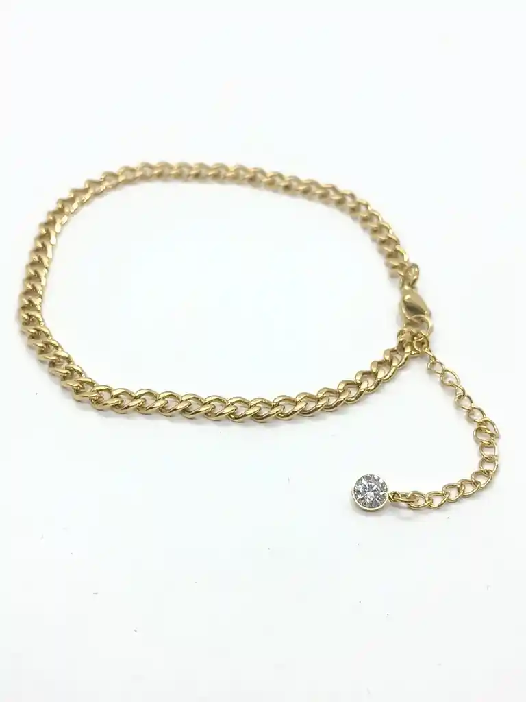 Tobilleras Eslabones Pulseras Tobillo Ajustable Bohemia Enchapada En Oro 18k