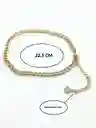 Tobilleras Eslabones Pulseras Tobillo Ajustable Bohemia Enchapada En Oro 18k