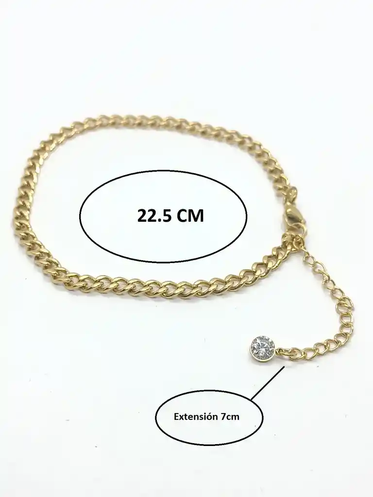 Tobilleras Eslabones Pulseras Tobillo Ajustable Bohemia Enchapada En Oro 18k