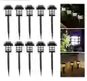 Pack X10 Luz Solar Con Estaca Exterior Tierra Jardín