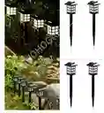 Pack X10 Luz Solar Con Estaca Exterior Tierra Jardín