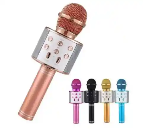 Micrófono Parlante Karaoke Bluetooth Inalámbrico Varios Colo