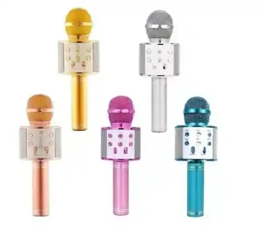 Micrófono Parlante Karaoke Bluetooth Inalámbrico Varios Colo