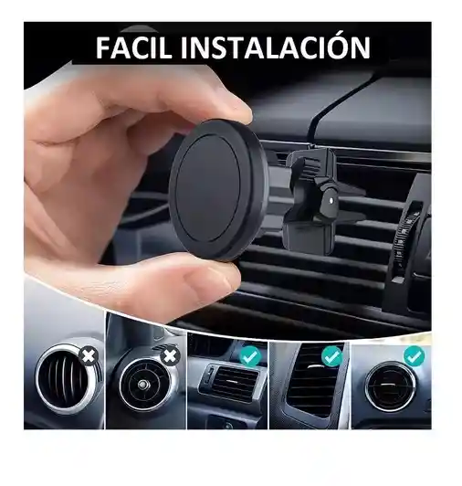 Soporte Magnético Celular/ Smartphone A La Rejilla Del Auto