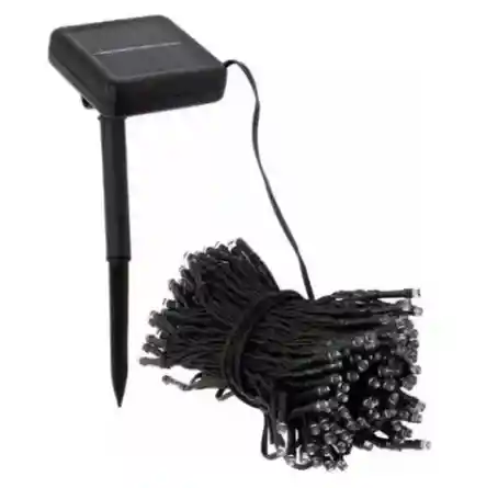 Guirnalda Led Solar X3 Fria 100 Led Luz 10 Metros Ext E Int