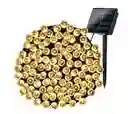 Guirnalda Led Solar X3 Fria 100 Led Luz 10 Metros Ext E Int