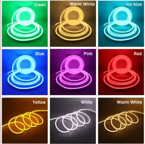 Cinta Led Neon Luz 5 Metros Flexibletransformador 12v