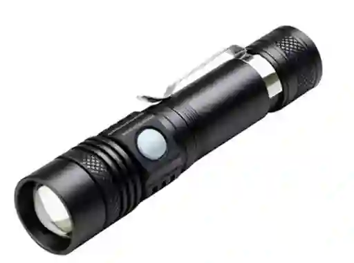 Linterna Led 3000 Lumens Recargable Con Zoom Resiste Lluvia