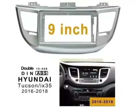 Bisel Adaptador Radio 9 Pulgadas Hyundai Tucson 2015-2018