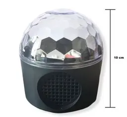 Parlante Bluetooth Proyector Bola Disco Luces Led Fiesta