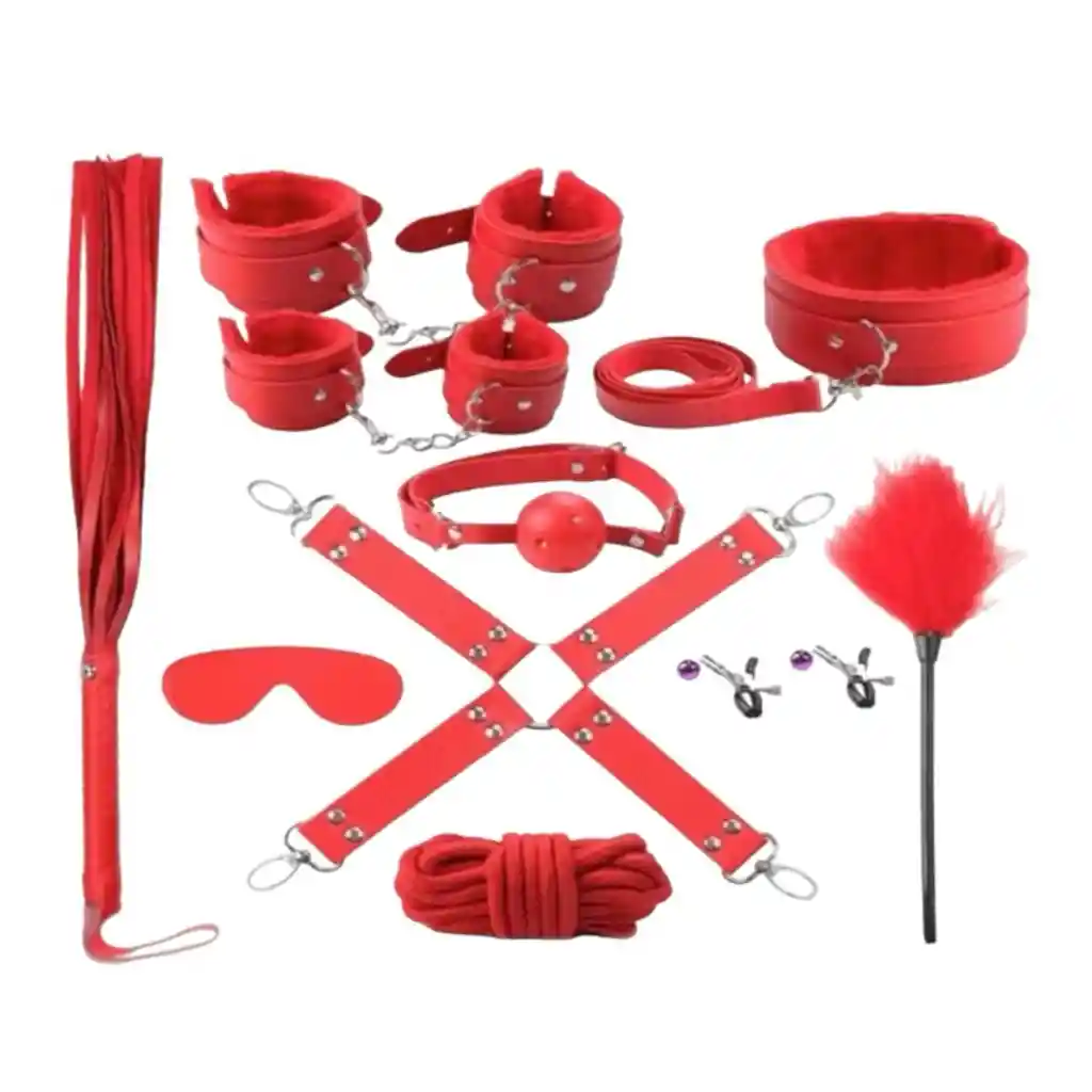 Kit De Sumisión De 10 Piezas Rojo