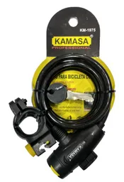 Candado Para Bicicleta Con 2 Llaves + Soporte Kamasa