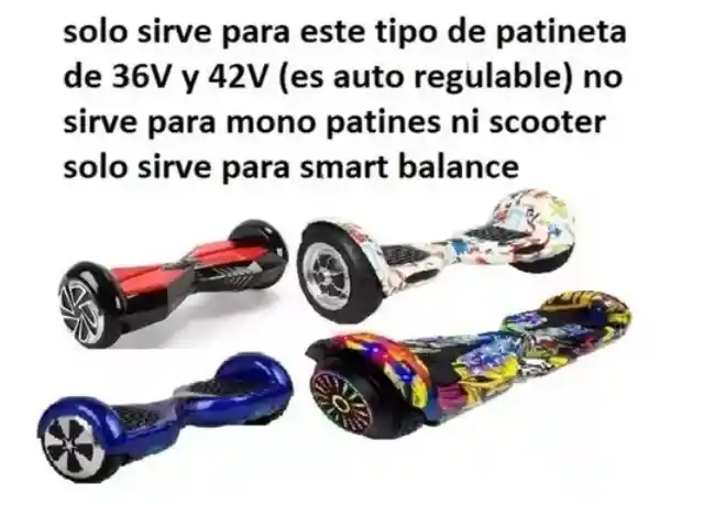 Cargador Para Smart Balance Scooter Patineta Electrica