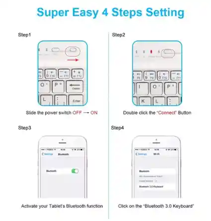 Mini Teclado Slim Inalámbrico Bluetooth Telefono Tablet Pc Agregar A Favoritos