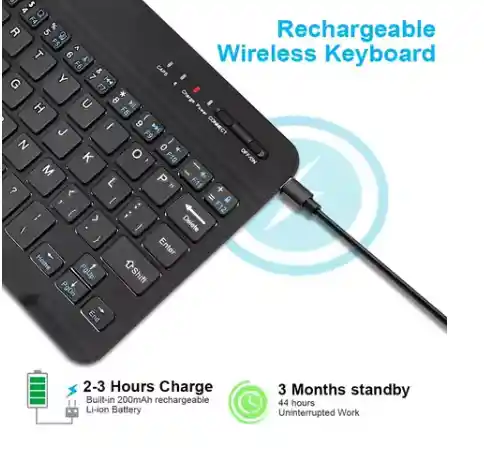 Mini Teclado Slim Inalámbrico Bluetooth Telefono Tablet Pc Agregar A Favoritos