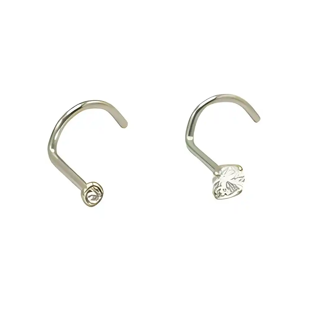 Pack 2 Piercing Nostril S Zirconia Titanio Astm F136 20g