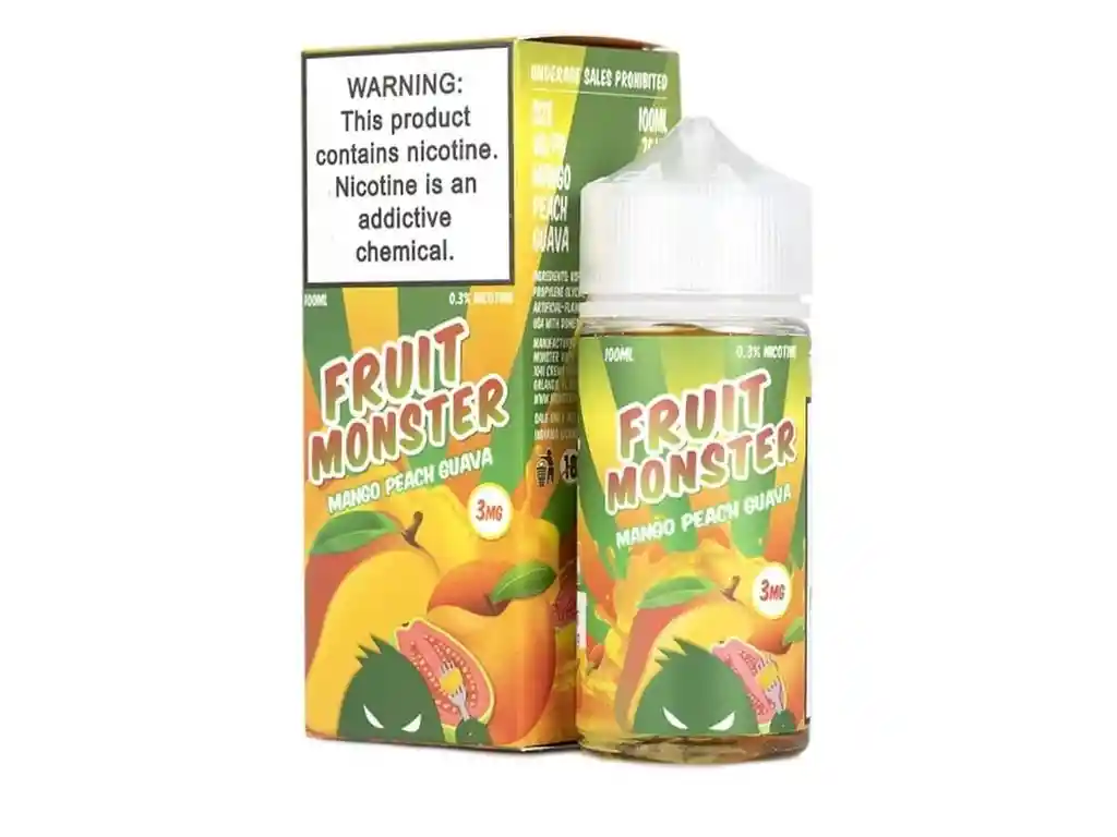 Fruit Monster Mango Peach Guava 100 Ml 6 Mg