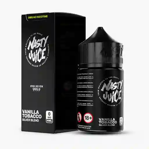 Nasty Juice Tabaco Silver (tabaco Vainilla) 0 Mg Shortfill 50 Ml