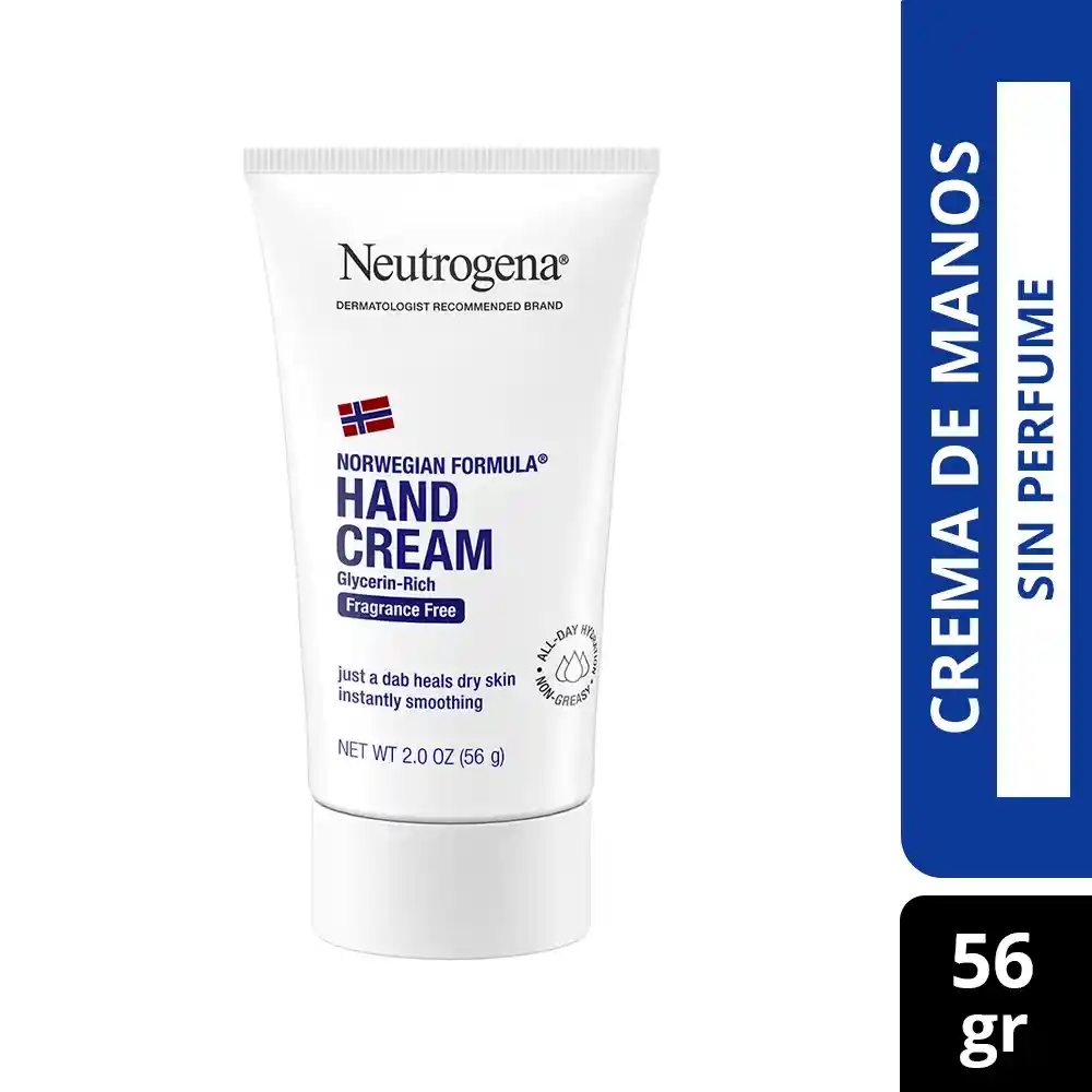 Crema Para Manos Neutrogena Hand Cream Enriquecida Con Glicerina 56 Ml