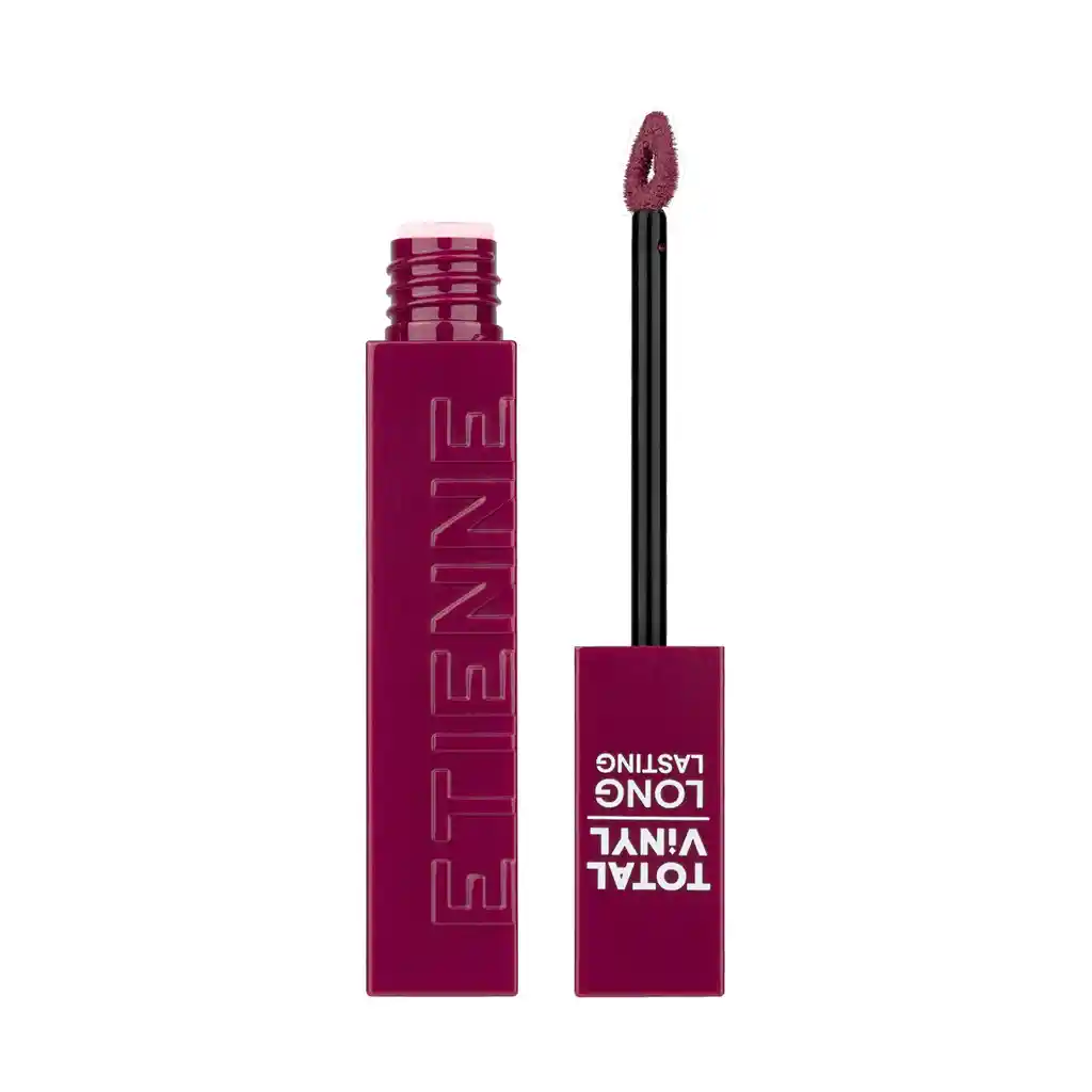 Labial Liquido Etienne Total Vinyl Larga Duracion Dark Rose N°08