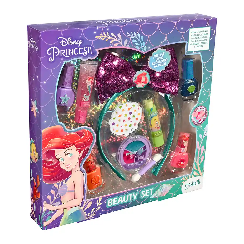 4 Esmalte + Gloss+ Sombra+ Cintillo Ariel