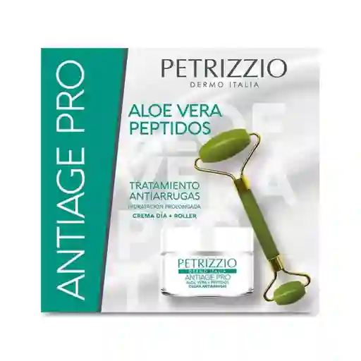 Set Crema Antiage Pro Aloe Vera Péptidos + Roller