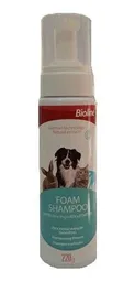 Bioline Shampoo Espuma Seca Para Perros Y Gatos 220grs