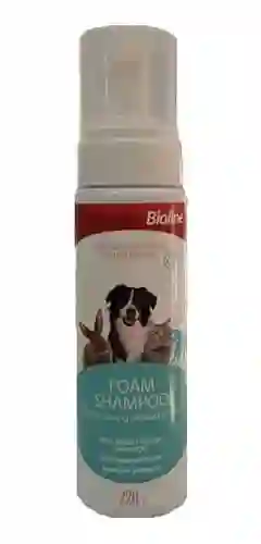 Bioline Shampoo Espuma Seca Para Perros Y Gatos 220grs