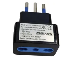 Adaptador Negro Simple 10a-16a