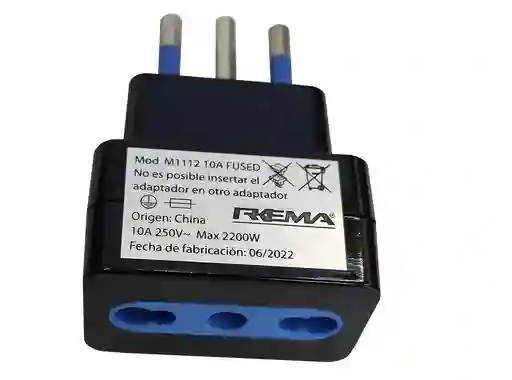 Adaptador Negro Simple 10a-16a