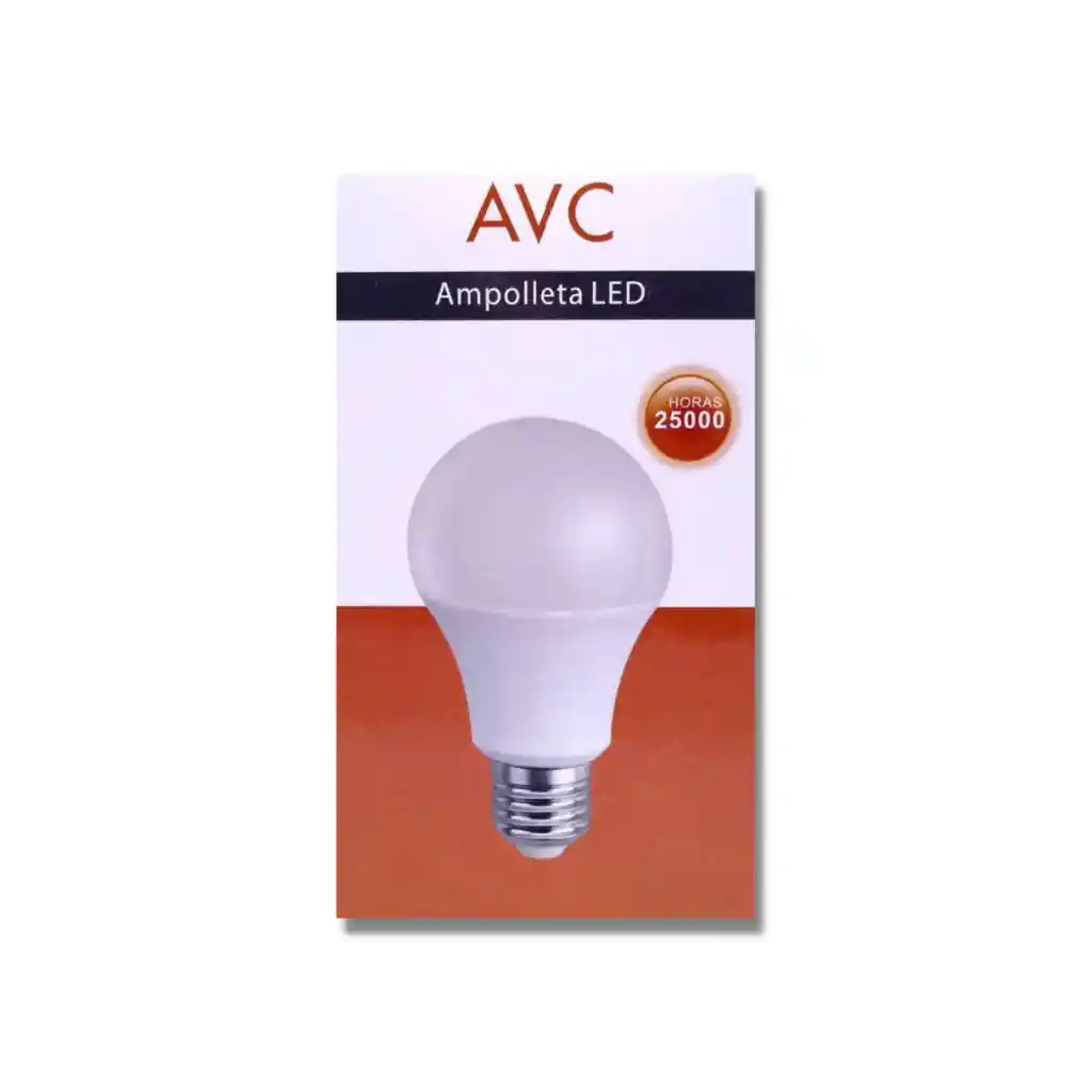 Ampolleta 9w 6500k Avc Luz Blanca Vellmax