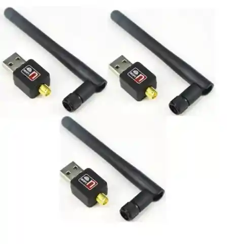 Pack X 3 Antena Usb Wifi 2.4g Y 5g 2.0 Internet Laptop