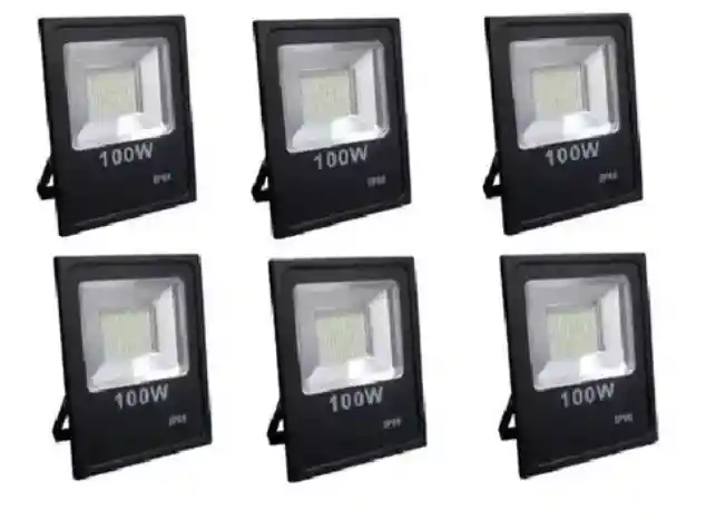 Foco Led 100w Pack6 Extra Plano Multiled 6000 Lm Exterior