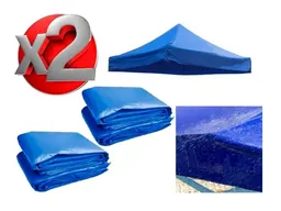 Pack 2 Lona 3x3 Repuesto Para Toldo Carpa Techo Plegable