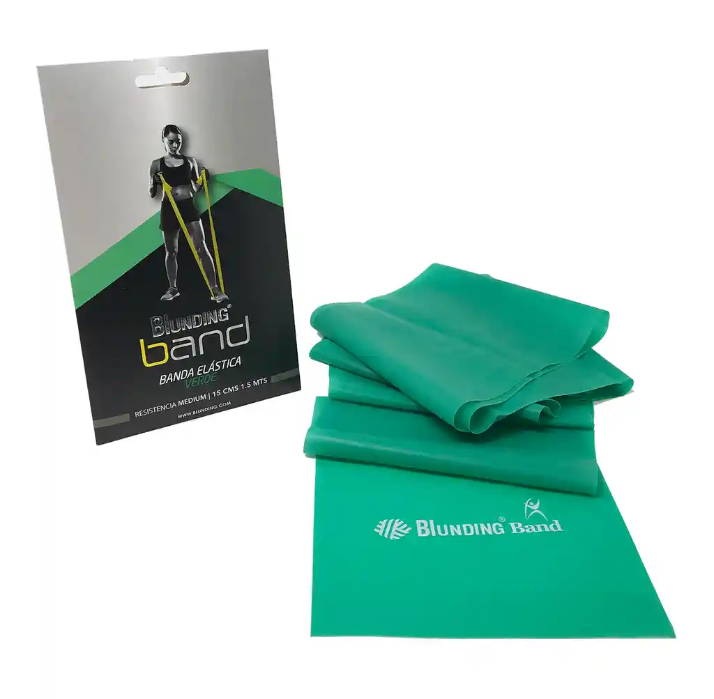 Banda Elástica Para Ejercicio 1.5 M Verde Blunding