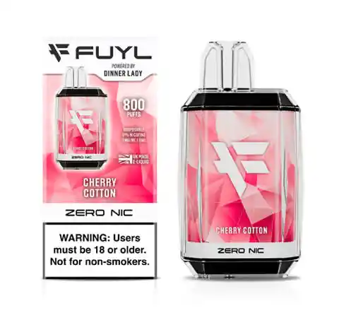 Vaper Cherry Cotton 800 Puffs 0% - Fuyl