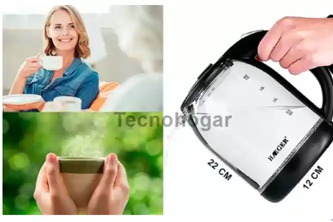 Hervidor Electrico Tetera Agua Caliente Calentador Te Cafe