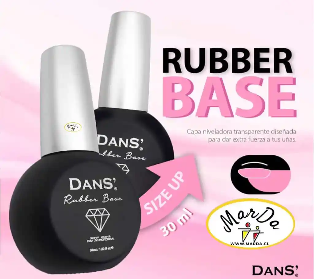 Base Rubber Dans 30 Ml Transparente