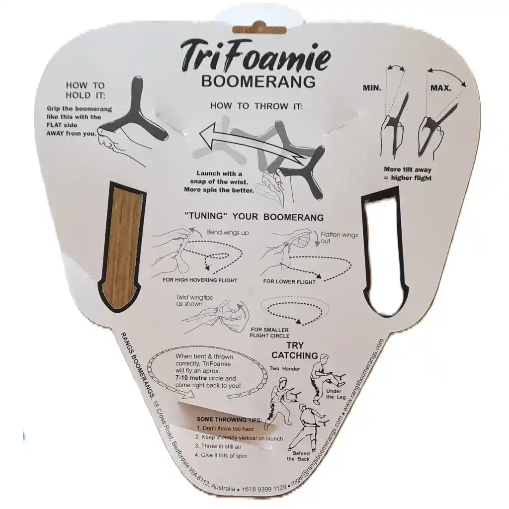 Boomerang Rangs Tri-foamie Tres Brazos