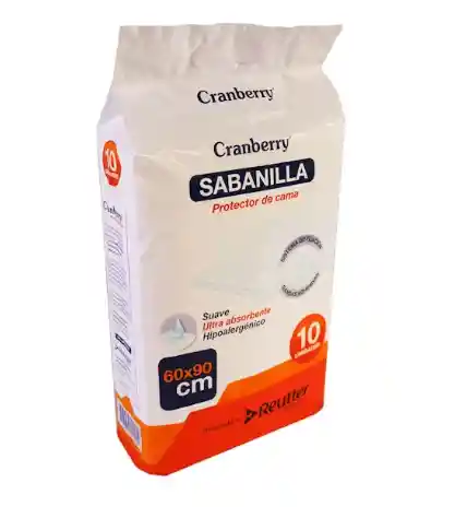 Cranberry Sabanilla Protector De Cama X 10 Unidades