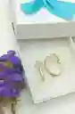 Aros Sin Perforación Argollas Circonios Incrustados Tipo Pavé Bañadas En Oro 18k