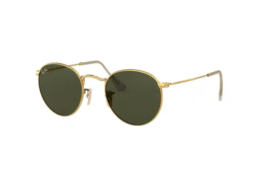 Lentes De Sol Round Metal Legend Gold Ray-ban (talle L)