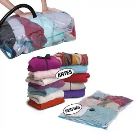 Pack 12 Bolsas Al Vacio Para Comprimir Ropa Y Ahorra Espacio