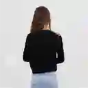 Sweater Sin Hombro Negro L