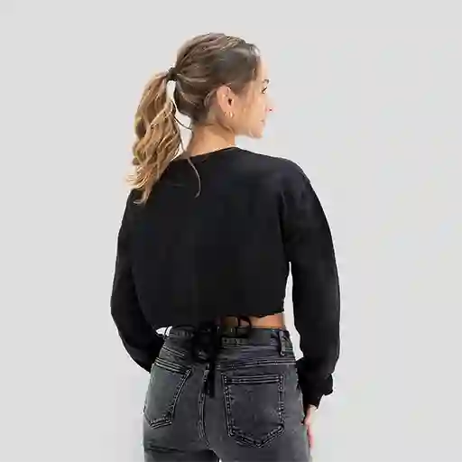 Sweater Espalda Abierta Negro Xs