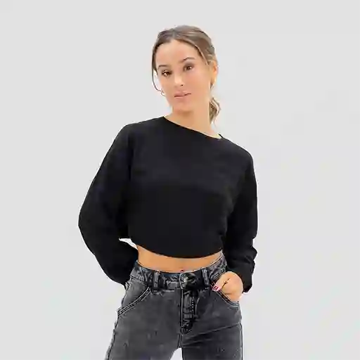 Sweater Espalda Abierta Negro L