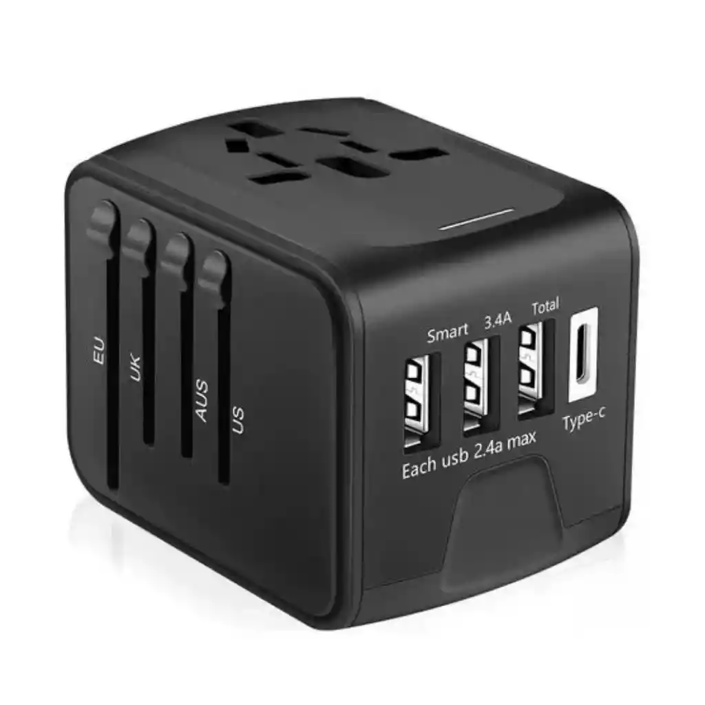 Adaptador Enchufe Multifuncional Universal Usb 100v/240v