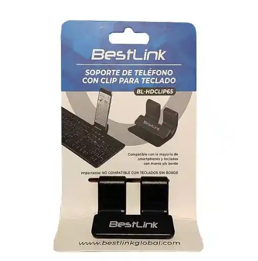 Bestlink Soporte Universal Teléfono C/clip P/teclado Bl-hdclip65