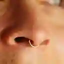 Piercing Septum 8mm Oreja Chapado En Oro Titanio Astm F136