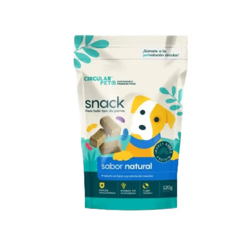 Circular Pet, Snack Para Perros Con Proteína De Insectos 120g
